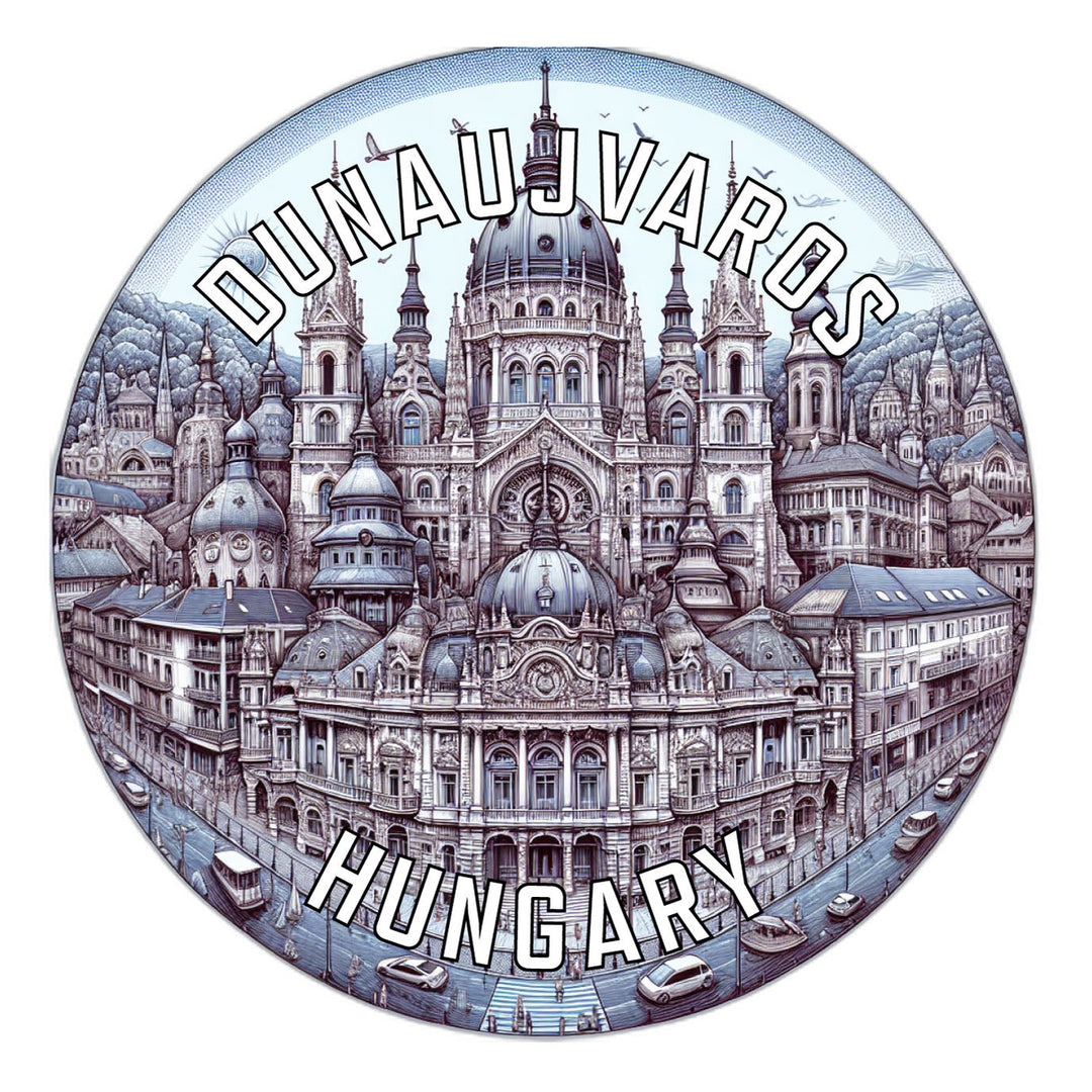 Dunaujvaros Hungary Souvenir Die Cut Flat Magnet Image 1