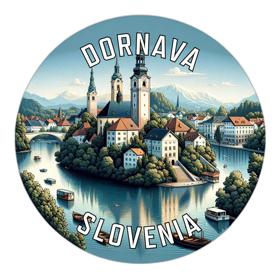 Dornava Slovenia Souvenir Die Cut Flat Magnet Image 1