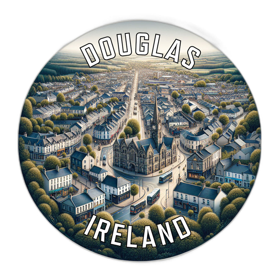 Douglas Ireland Souvenir Die Cut Flat Magnet Image 1