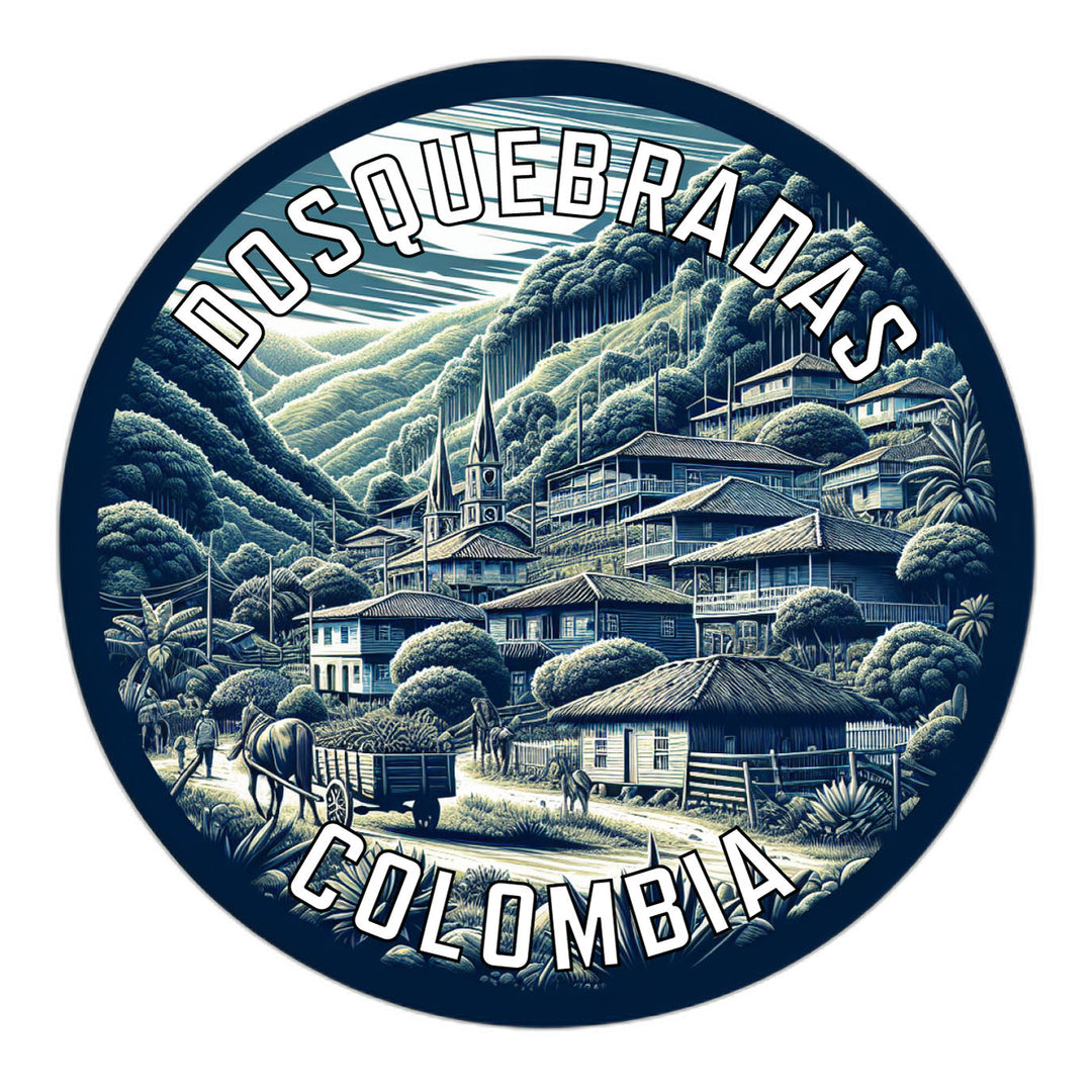 Dosquebradas Colombia Souvenir Die Cut Flat Magnet Image 1