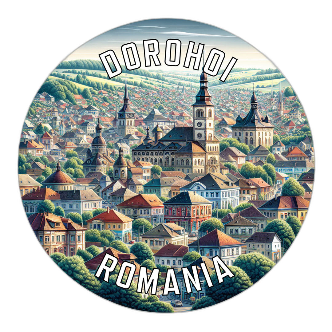 Dorohoi Romania Souvenir Die Cut Flat Magnet Image 1