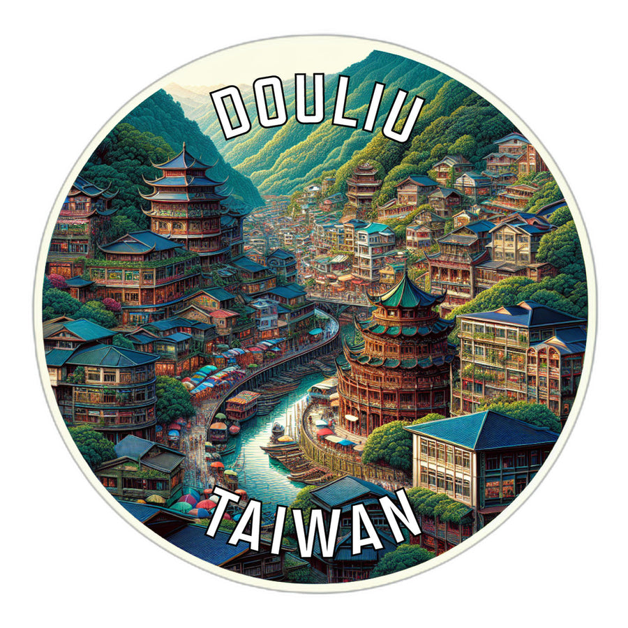 Douliu Taiwan Souvenir Die Cut Flat Magnet Image 1