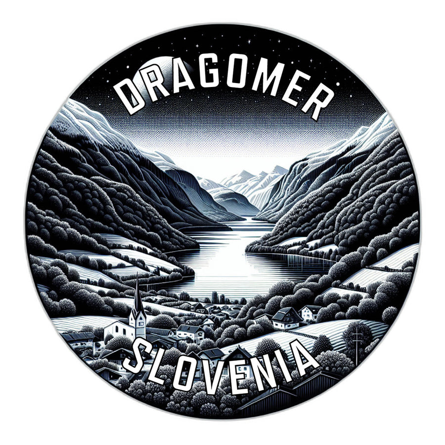 Dragomer Slovenia Souvenir Die Cut Flat Magnet Image 1