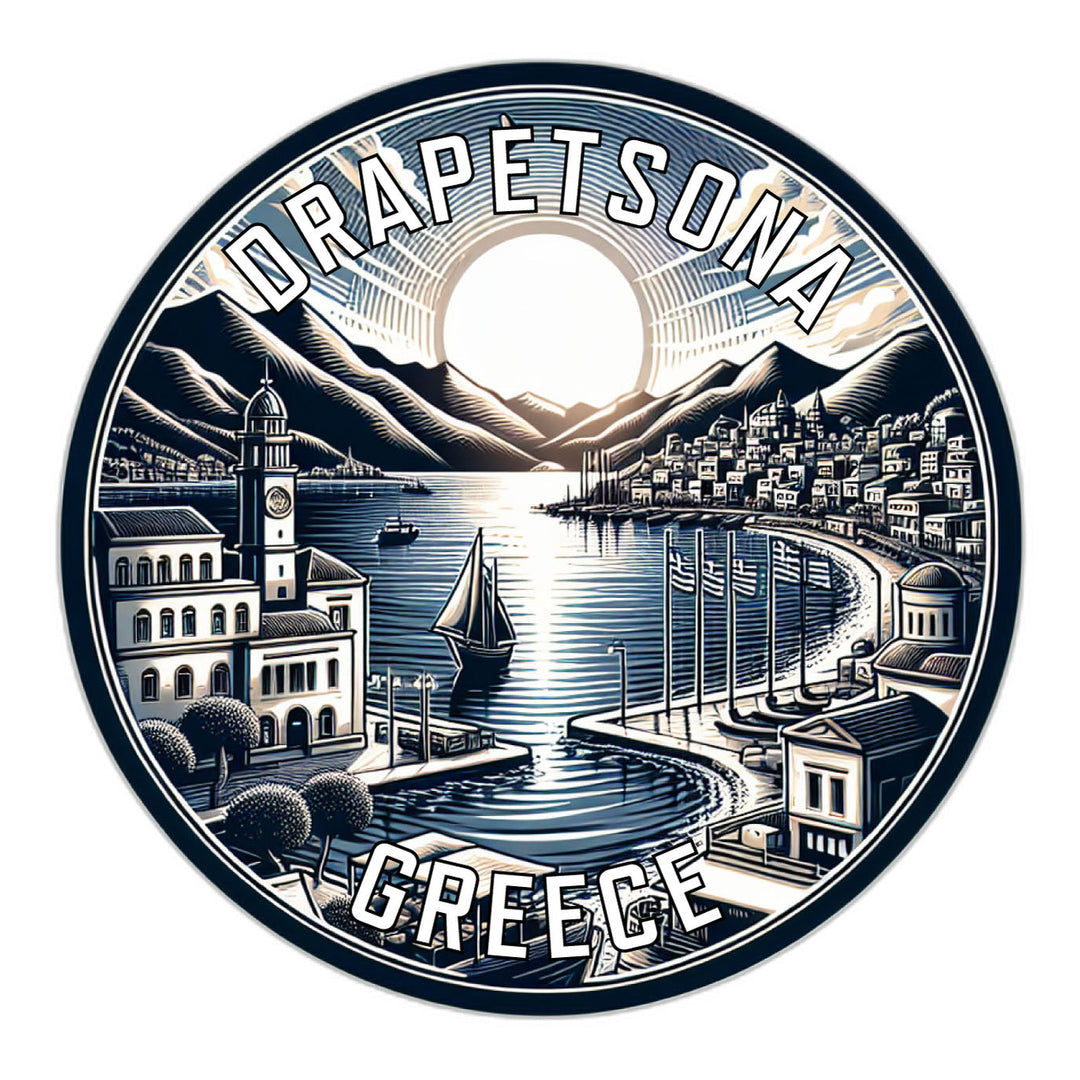 Drapetsona Greece Souvenir Die Cut Flat Magnet Image 1