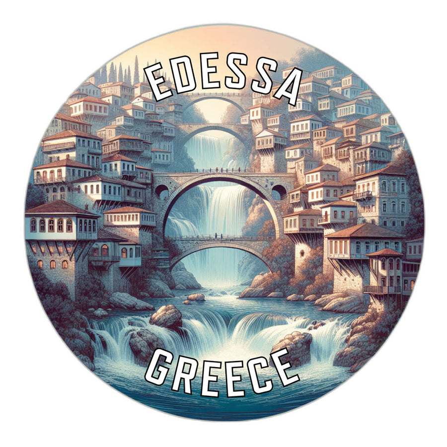 Edessa Greece Souvenir Die Cut Flat Magnet Image 1