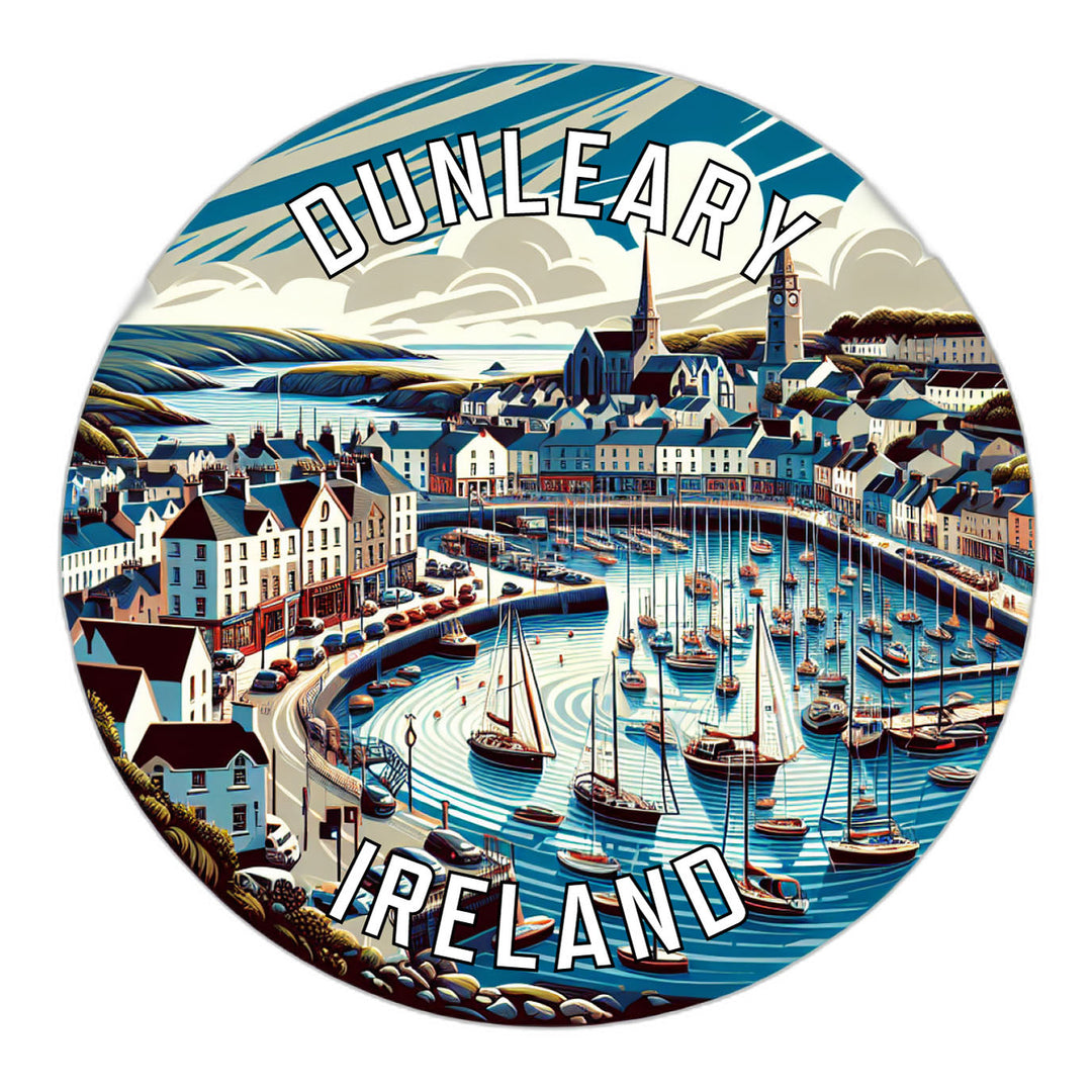 Dunleary Ireland Souvenir Die Cut Flat Magnet Image 1