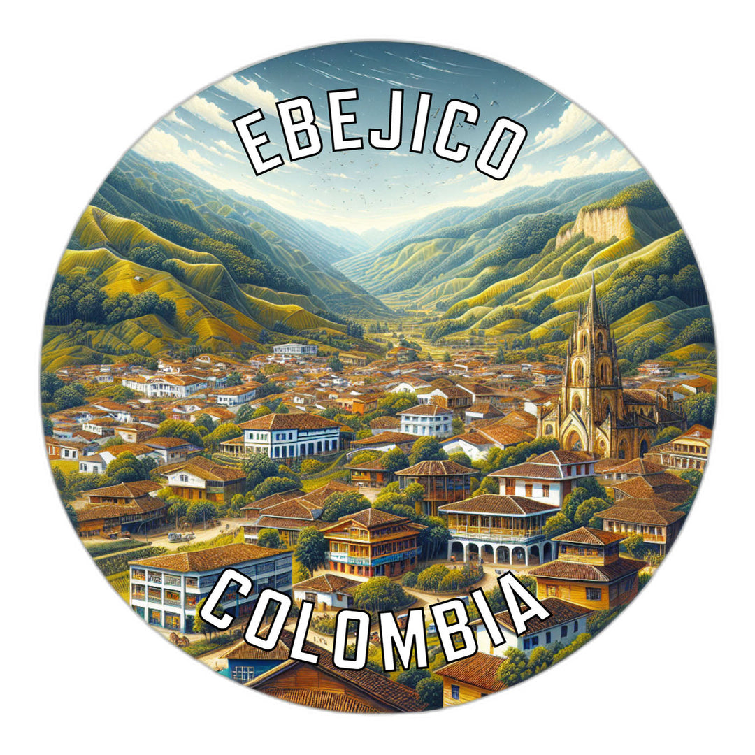 Ebejico Colombia Souvenir Die Cut Flat Magnet Image 1