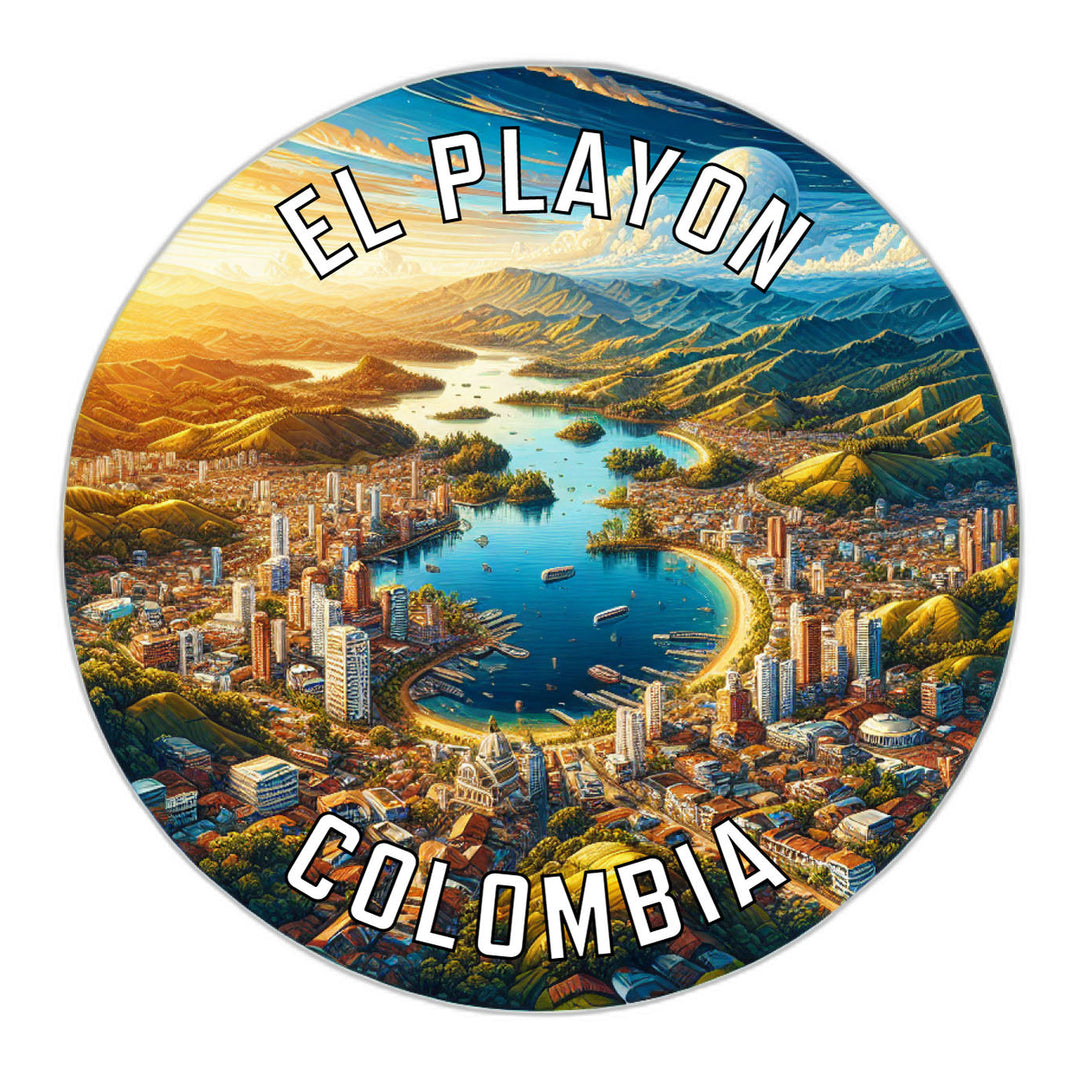 El Playon Colombia Souvenir Die Cut Flat Magnet Image 1