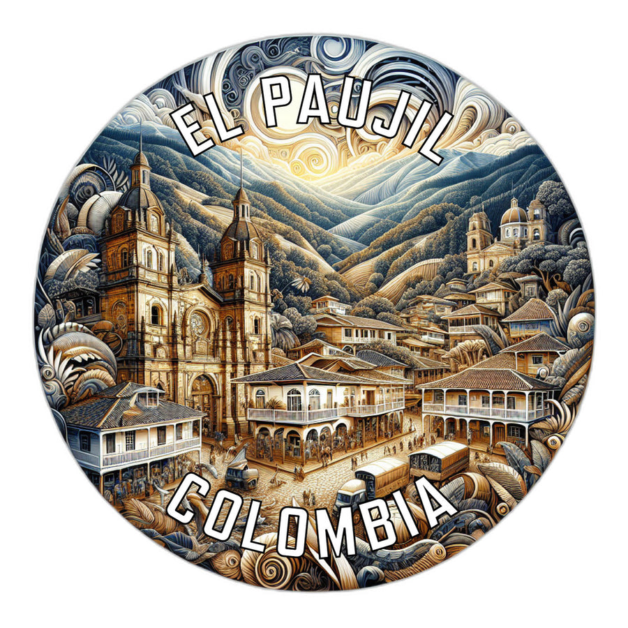 El Paujil Colombia Souvenir Die Cut Flat Magnet Image 1