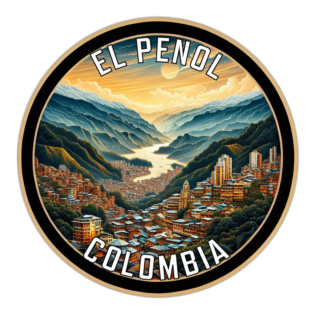 El Penol Colombia Souvenir Die Cut Flat Magnet Image 1