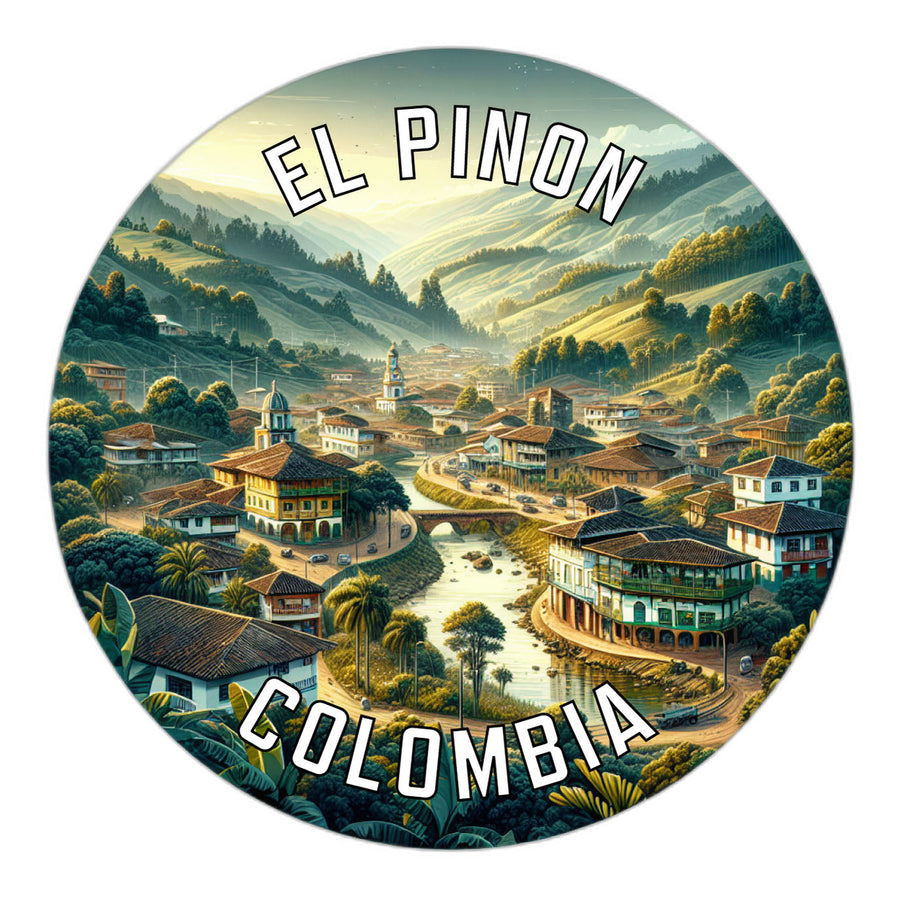 El Pinon Colombia Souvenir Die Cut Flat Magnet Image 1