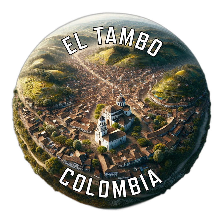 El Tambo Colombia Souvenir Die Cut Flat Magnet Image 1