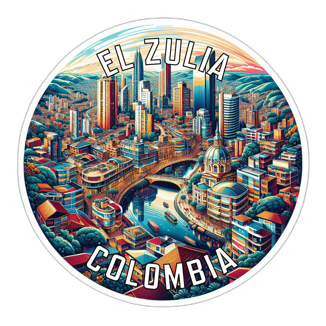 El Zulia Colombia Souvenir Die Cut Flat Magnet Image 1