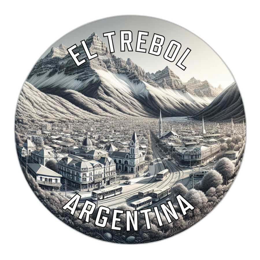 El Trebol Argentina Souvenir Die Cut Flat Magnet Image 1