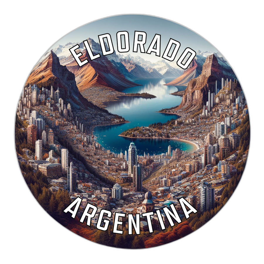 Eldorado Argentina Souvenir Die Cut Flat Magnet Image 1