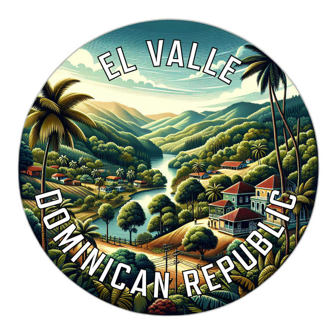 El Valle Dominican Republic Souvenir Die Cut Flat Magnet Image 1