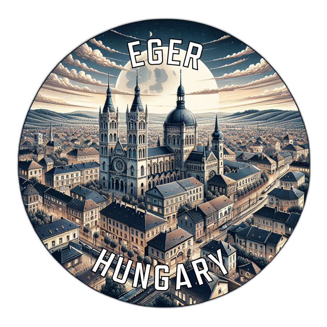 Eger Hungary Souvenir Die Cut Flat Magnet Image 1