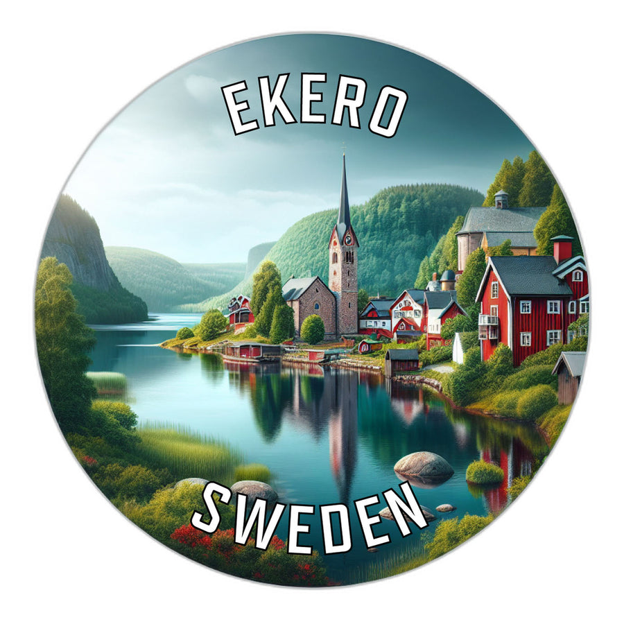 Ekero Sweden Souvenir Die Cut Flat Magnet Image 1