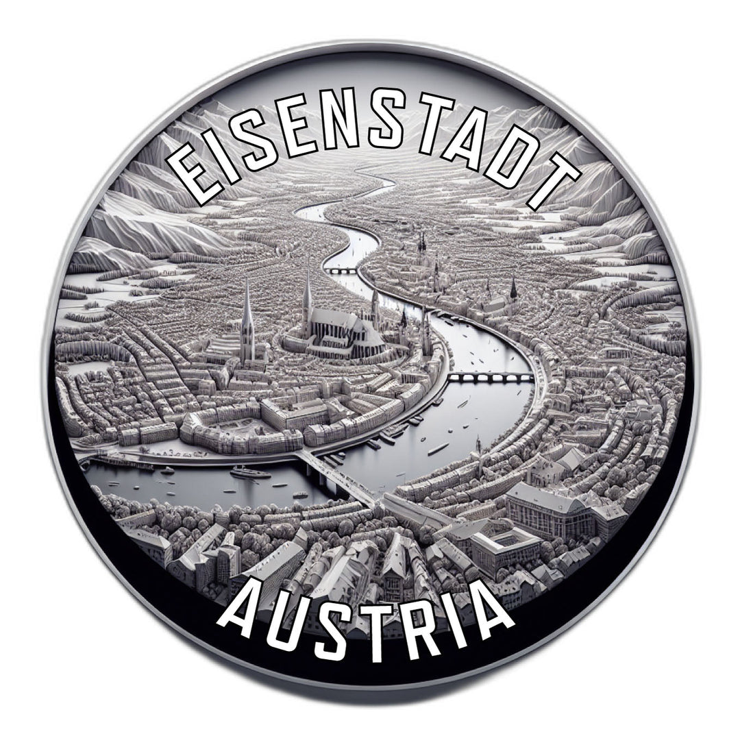 Eisenstadt Austria Souvenir Die Cut Flat Magnet Image 1