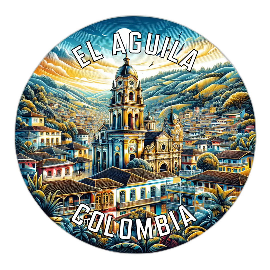 El Aguila Colombia Souvenir Die Cut Flat Magnet Image 1