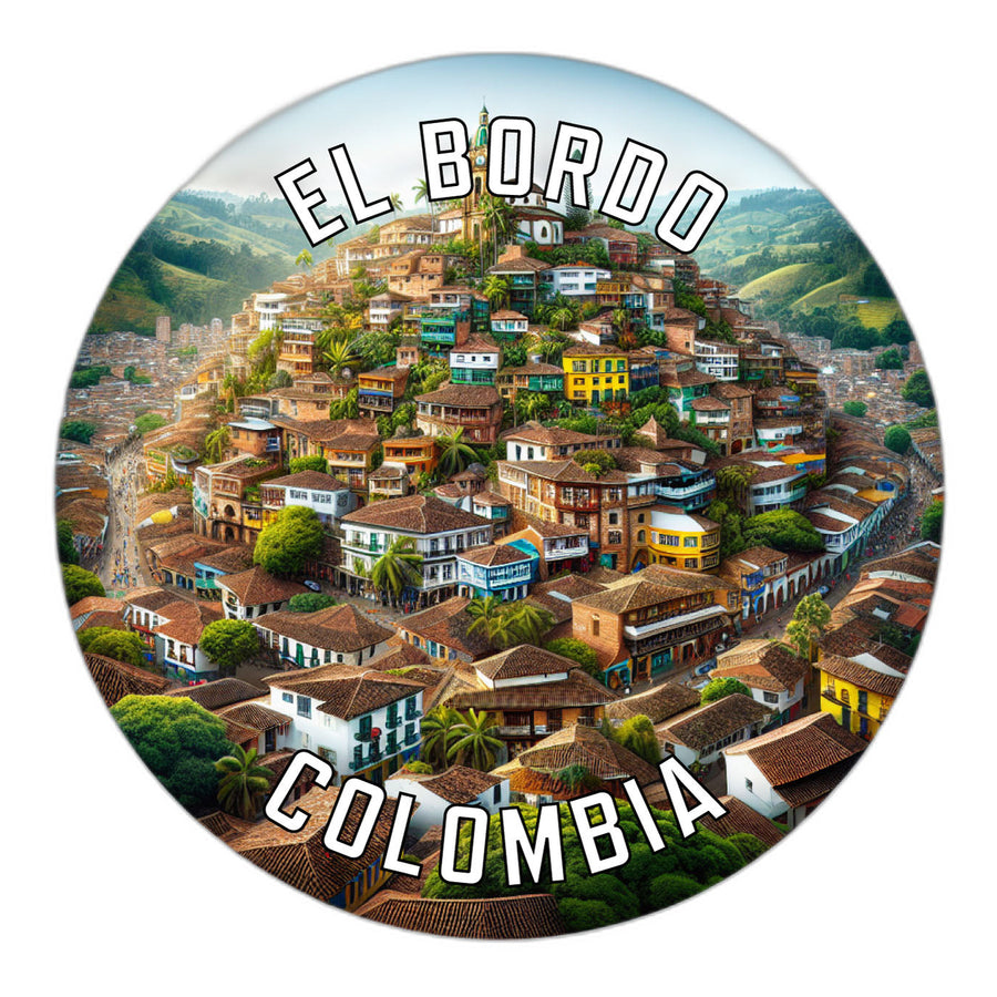 El Bordo Colombia Souvenir Die Cut Flat Magnet Image 1