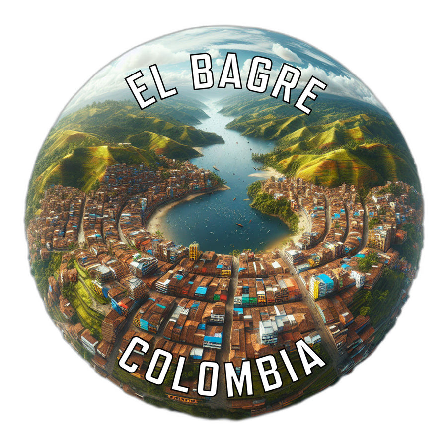 El Bagre Colombia Souvenir Die Cut Flat Magnet Image 1