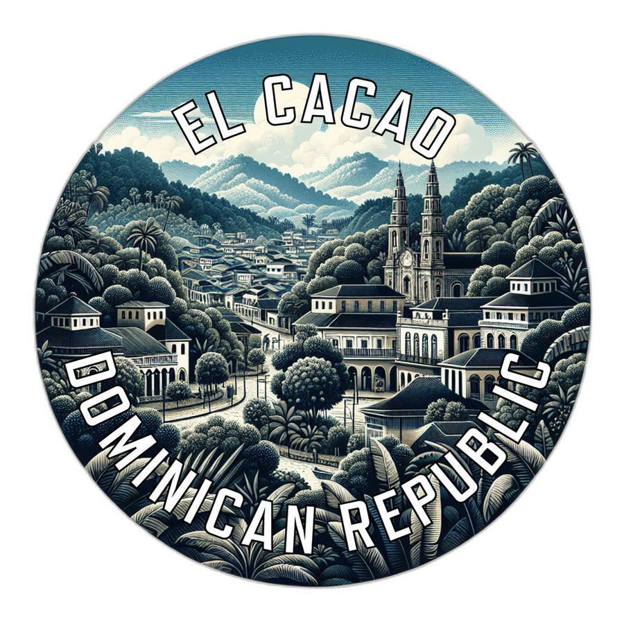 El Cacao Dominican Republic Souvenir Die Cut Flat Magnet Image 1