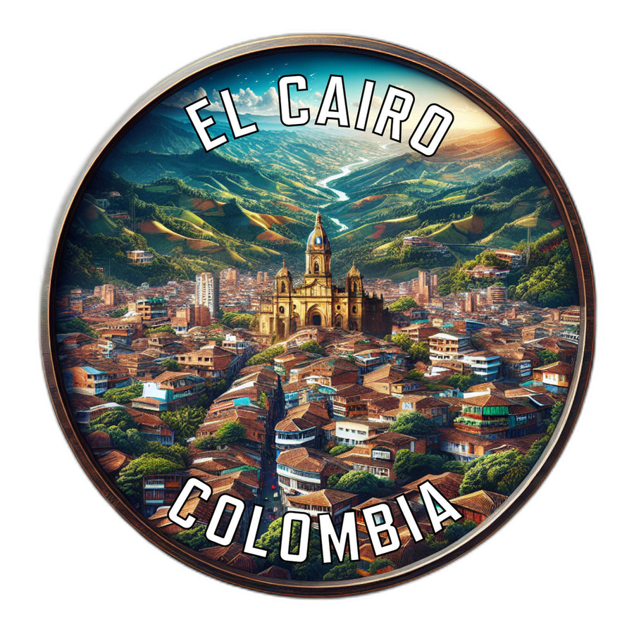 El Cairo Colombia Souvenir Die Cut Flat Magnet Image 1