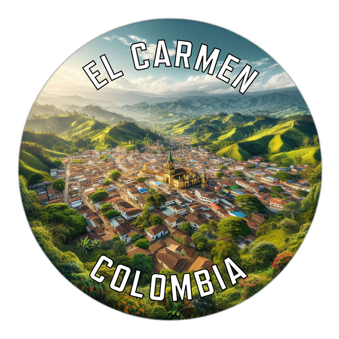 El Carmen Colombia Souvenir Die Cut Flat Magnet Image 1