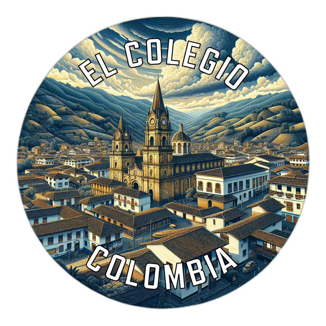 El Colegio Colombia Souvenir Die Cut Flat Magnet Image 1