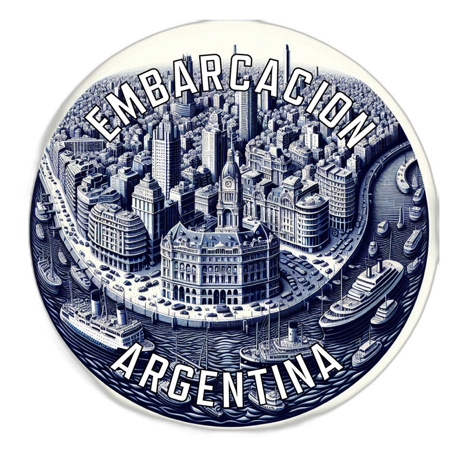 Embarcacion Argentina Souvenir Die Cut Flat Magnet Image 1