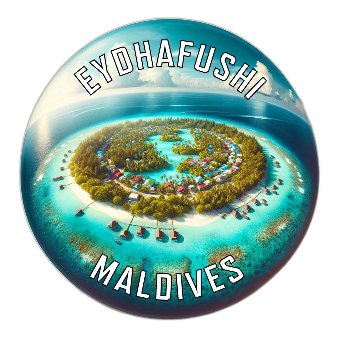 Eydhafushi Maldives Souvenir Die Cut Flat Magnet Image 1