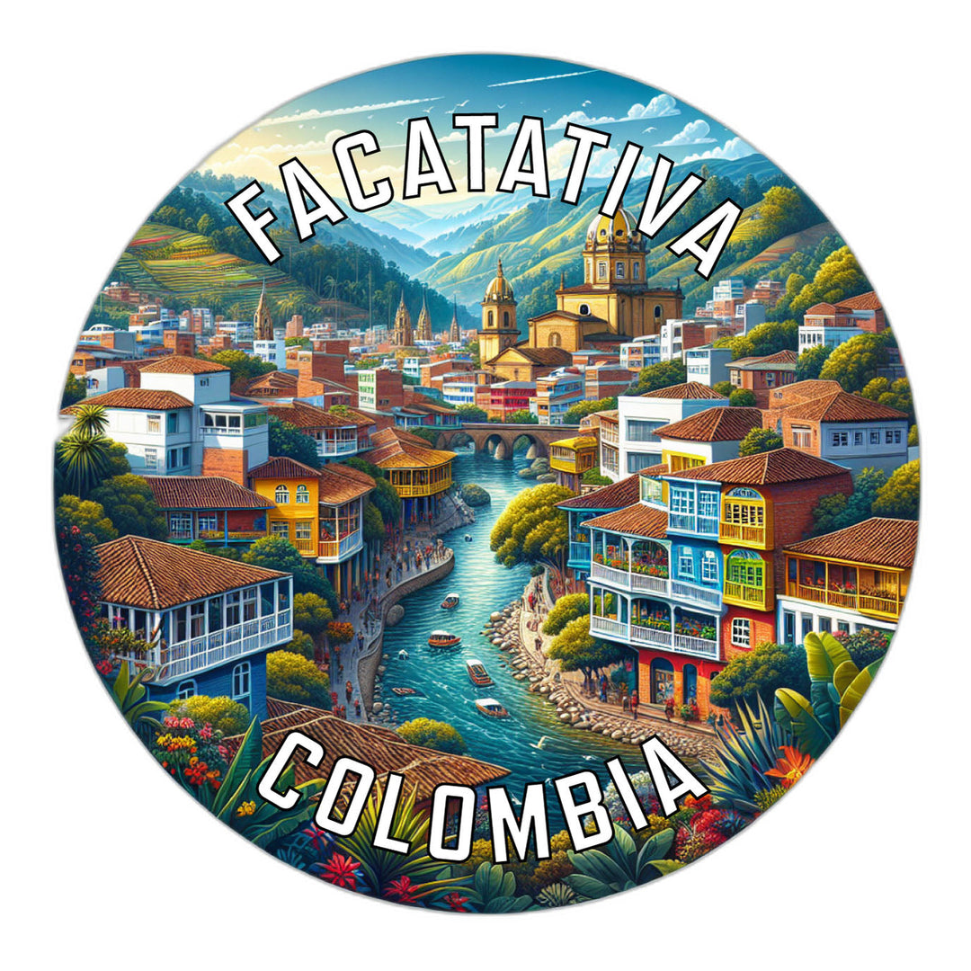 Facatativa Colombia Souvenir Die Cut Flat Magnet Image 1