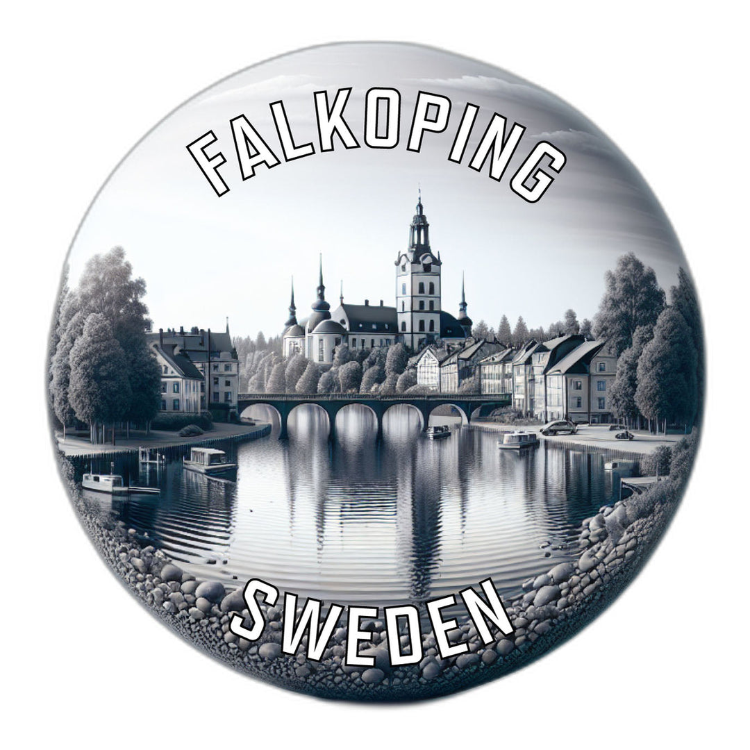 Falkoping Sweden Souvenir Die Cut Flat Magnet Image 1