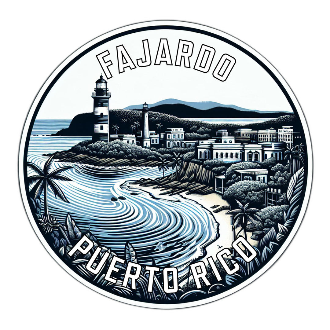 Fajardo Puerto Rico Souvenir Die Cut Flat Magnet Image 1