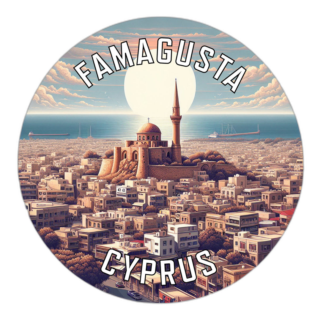 Famagusta Cyprus Souvenir Die Cut Flat Magnet Image 1