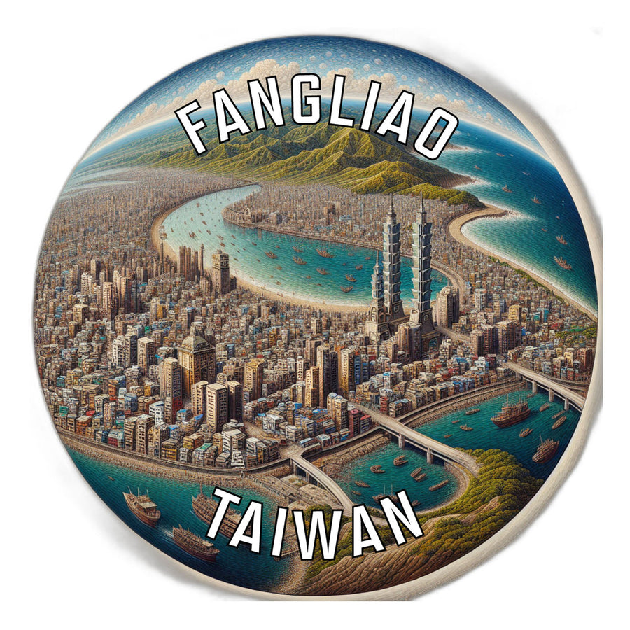 Fangliao Taiwan Souvenir Die Cut Flat Magnet Image 1