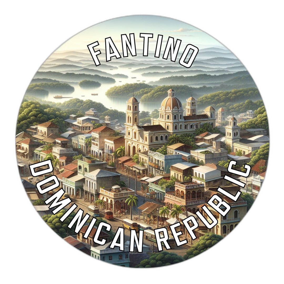 Fantino Dominican Republic Souvenir Die Cut Flat Magnet Image 1