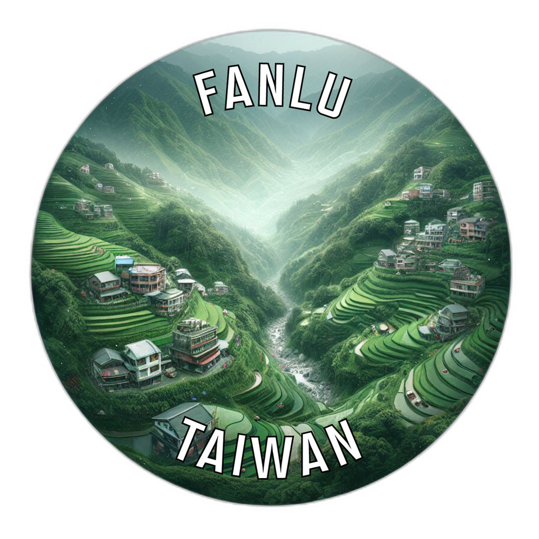 Fanlu Taiwan Souvenir Die Cut Flat Magnet Image 1