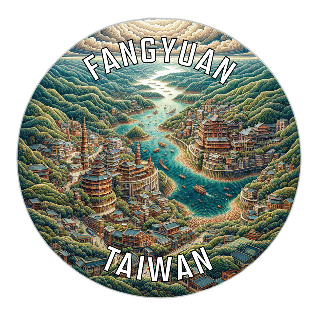 Fangyuan Taiwan Souvenir Die Cut Flat Magnet Image 1