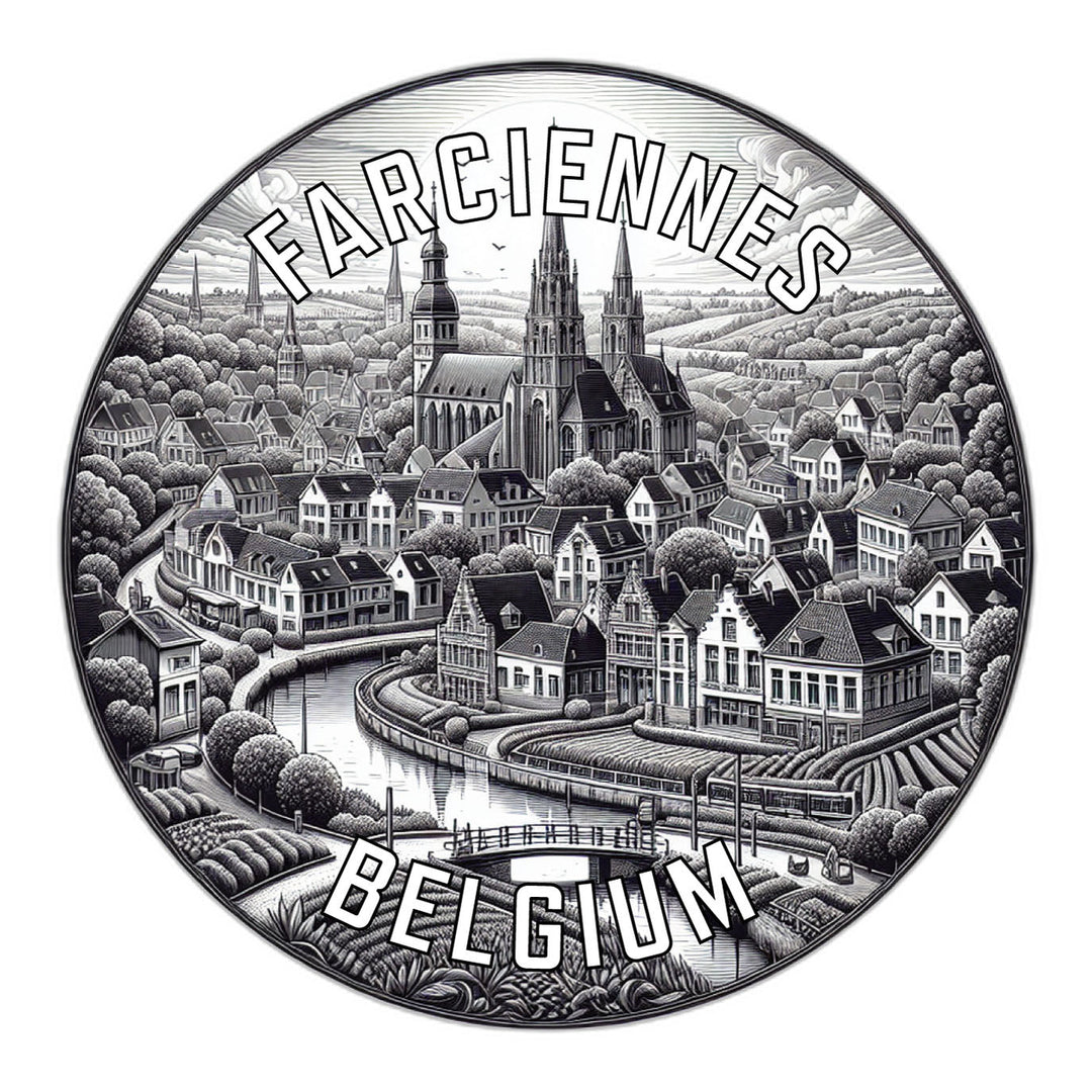 Farciennes Belgium Souvenir Die Cut Flat Magnet Image 1