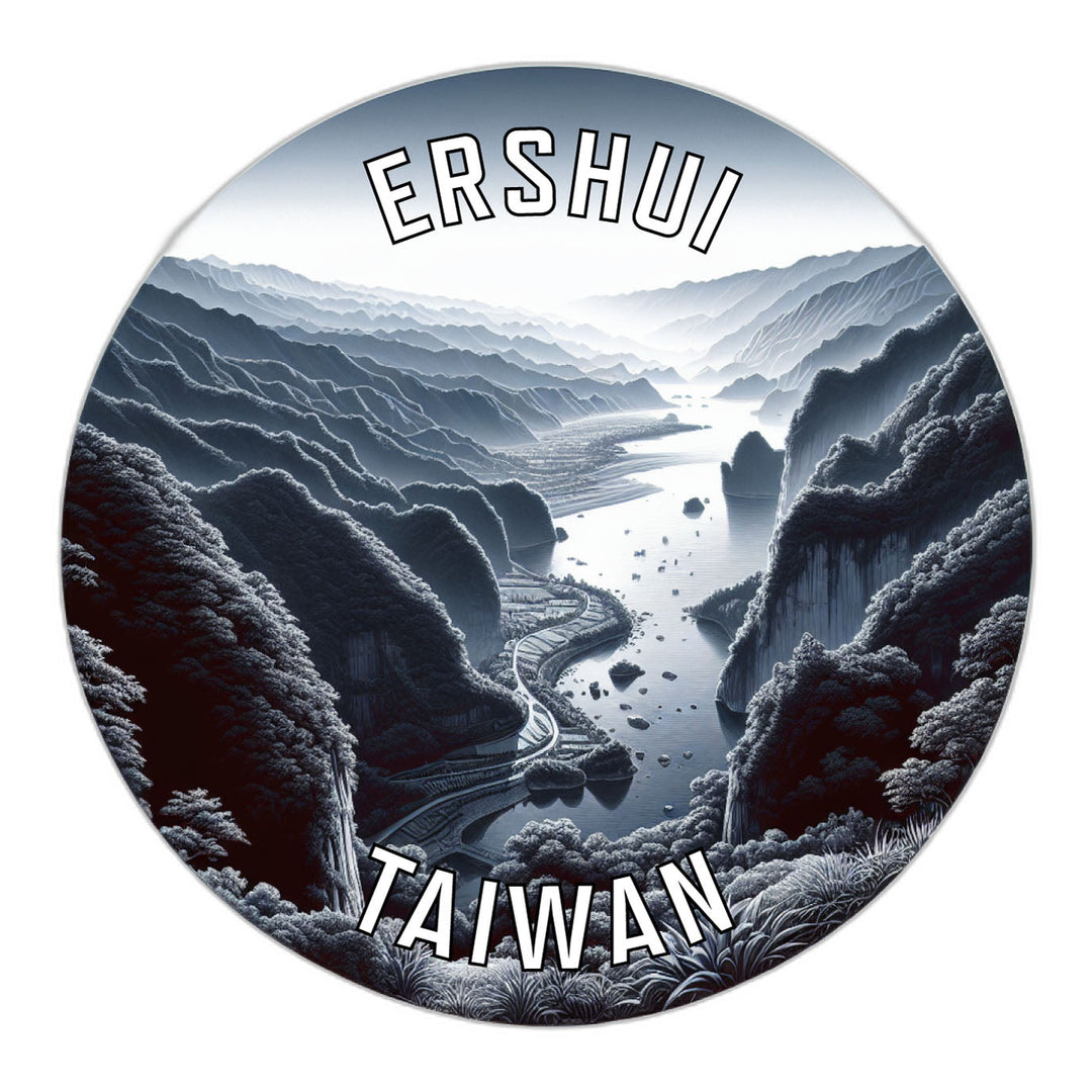 Ershui Taiwan Souvenir Die Cut Flat Magnet Image 1