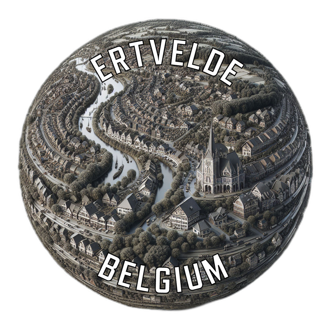 Ertvelde Belgium Souvenir Die Cut Flat Magnet Image 1