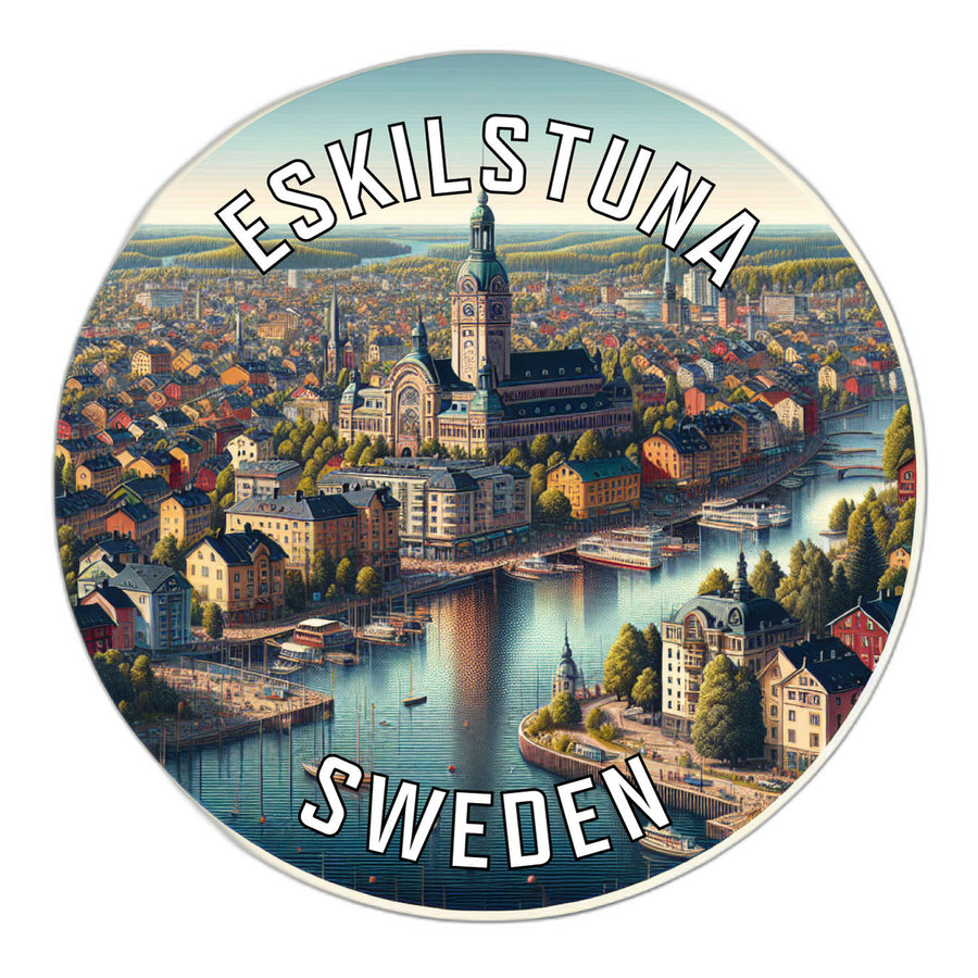 Eskilstuna Sweden Souvenir Die Cut Flat Magnet Image 1