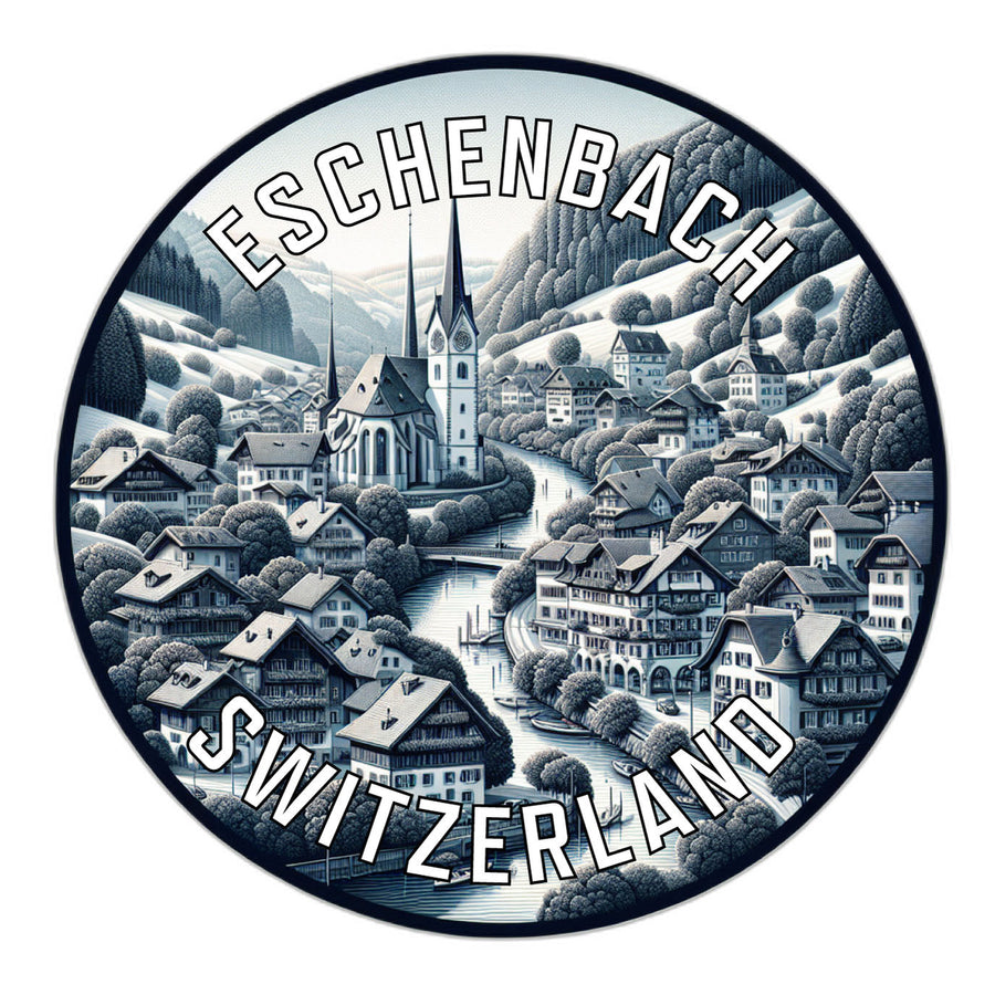 Eschenbach Switzerland Souvenir Die Cut Flat Magnet Image 1