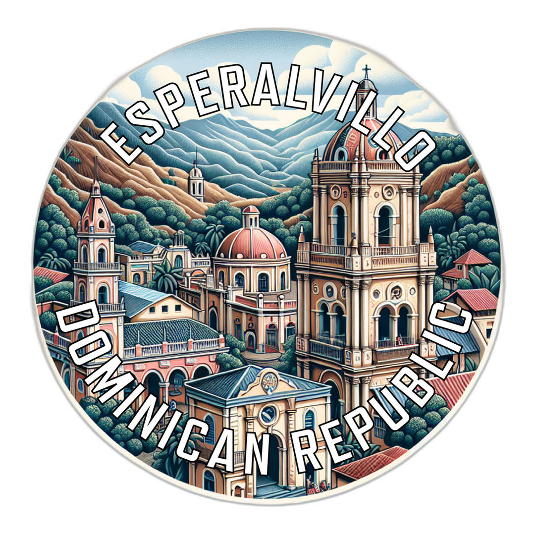 Esperalvillo Dominican Republic Souvenir Die Cut Flat Magnet Image 1