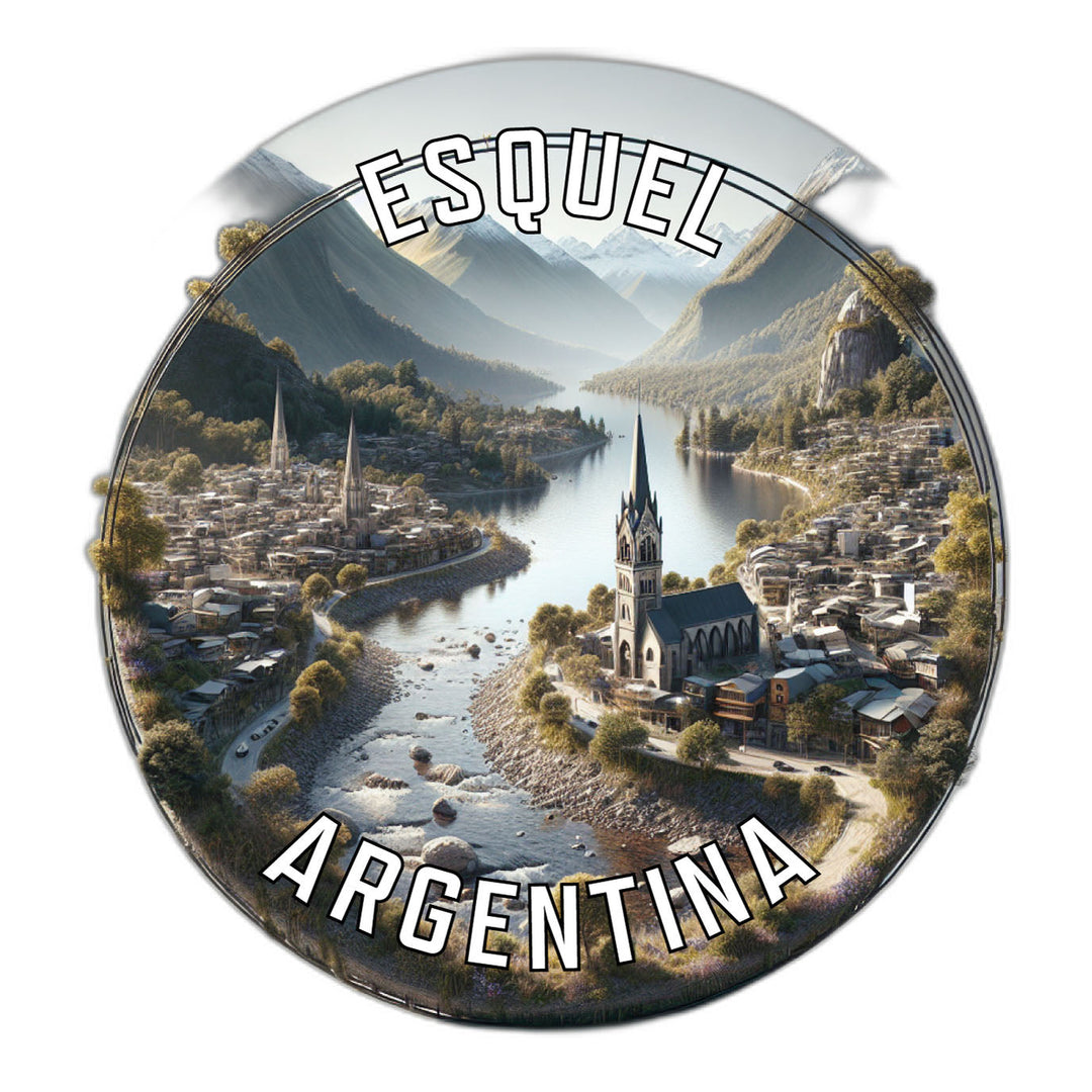 Esquel Argentina Souvenir Die Cut Flat Magnet Image 1