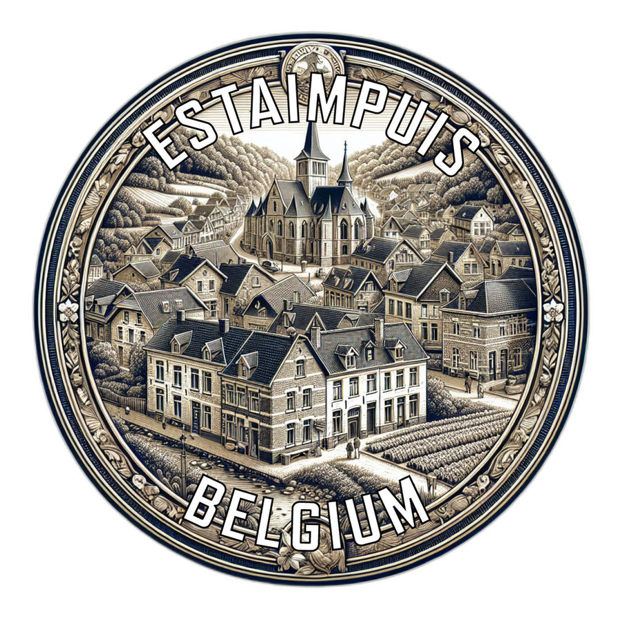 Estaimpuis Belgium Souvenir Die Cut Flat Magnet Image 1