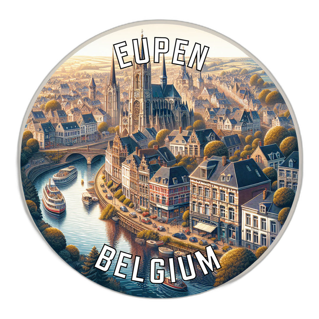 Eupen Belgium Souvenir Die Cut Flat Magnet Image 1