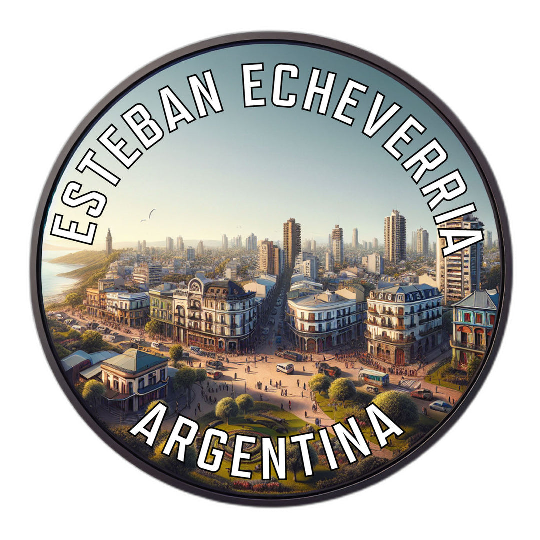 Esteban Echeverria Argentina Souvenir Die Cut Flat Magnet Image 1